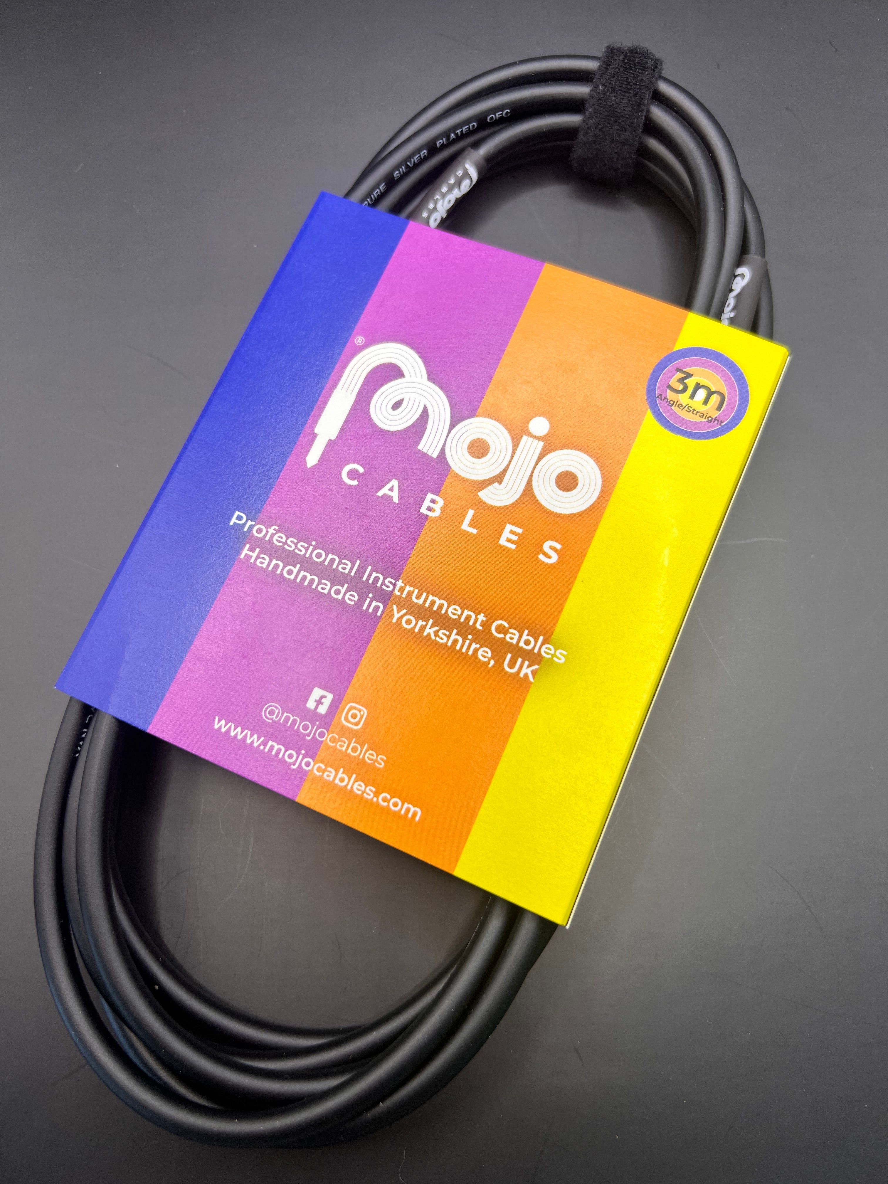 Mojo Cables - 3m Right Angle to Straight