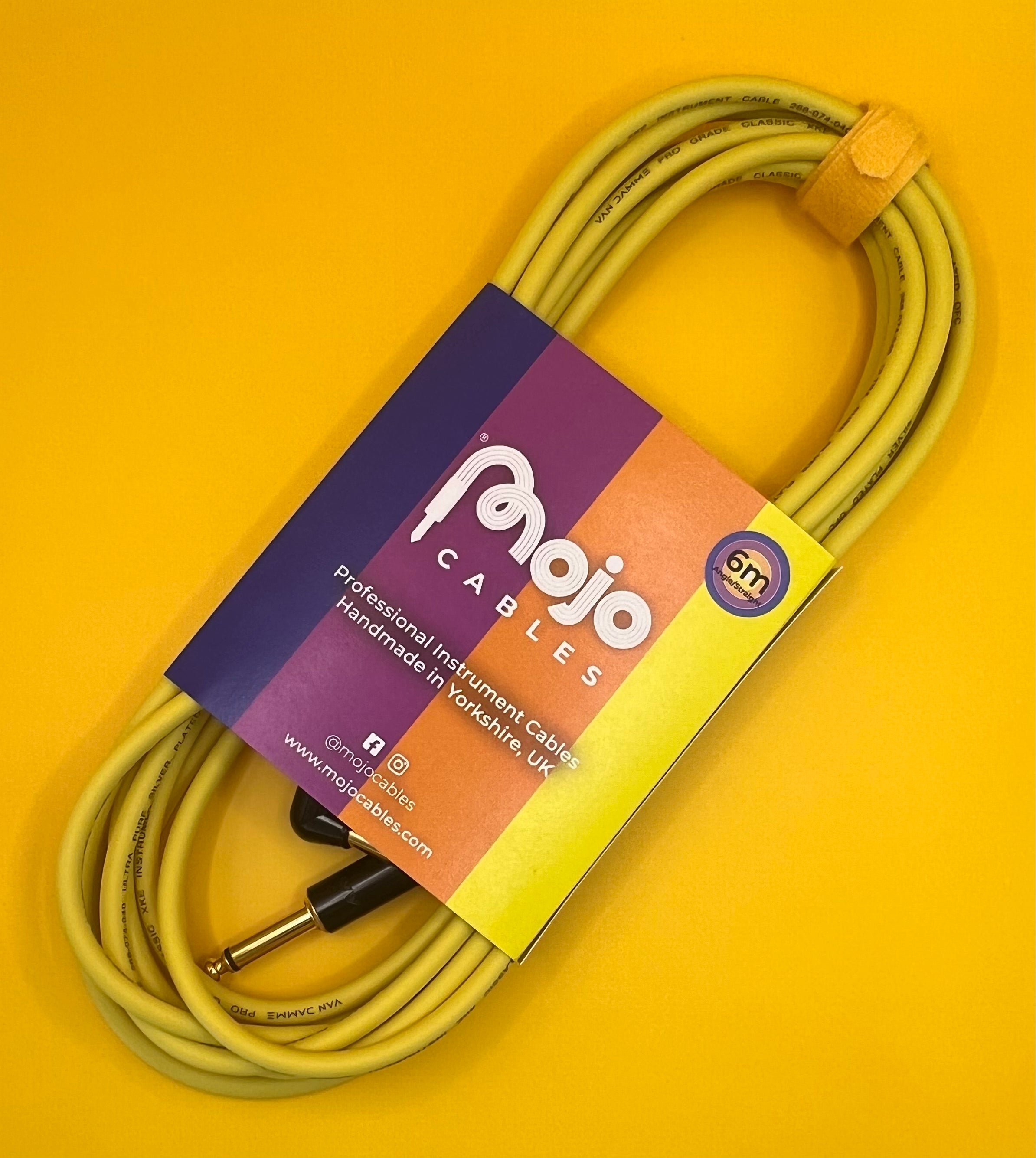 Mojo Cables - 6m Right Angle to Straight Mojo Cables